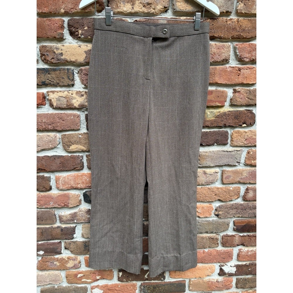East 5th Secretly Slender Brown Trouser Dress Pants Women Size 8P Petite